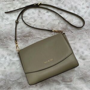 Michael Kors Saffiano Leather Crossbody Purse, Olive Green, 10”x7”x3.5”
